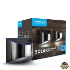 Modee Lighting LED Szolár Napelemes Fali Lámpa WS102 (2db/doboz) kültéri világítás