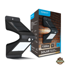  Modee Lighting LED Szolár Napelemes Fali Lámpa WS123 + sensor (150 lumen) kültéri világítás