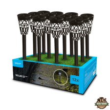 Modee Lighting LED Szolár Napelemes Leszúrható Lámpa GS006 (38cm) (12db/display) világítás