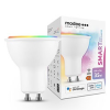 Modee Smart LED lámpa GU10 (4.7W/110°) állítható RGB+CCT és fényerő Wi-Fi vezérléssel