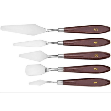 Modellező spatula készlet, rozsdamentes acél, 5 db sütés és főzés