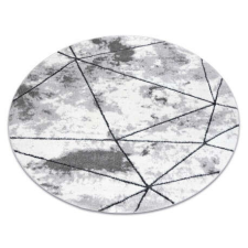  Modern COZY szőnyeg Polygons Kör, Geometriai, háromszögek - szürke kör 100 cm lakástextília