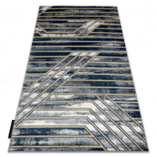  Modern DE LUXE 460 Vonalak - sötétkék / arany 120x170 cm lakástextília