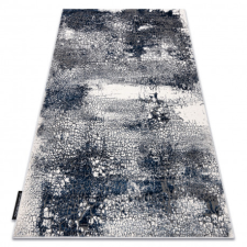 Modern DE LUXE 528 Absztrakció - Structural krém / sötétkék 120x170 cm lakástextília