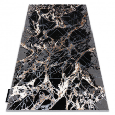 Modern DE LUXE 622 Absztrakció - Structural szürke / arany 120x170 cm lakástextília