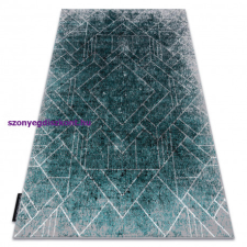 Modern DE LUXE 626 geometriai, gyémánt - szürke / zöld 200x290 cm szőnyeg lakástextília