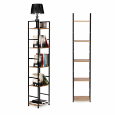  Modern fapolc, fémvázas LOFT, 5 polc bútor
