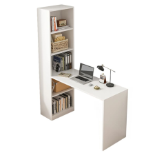  MODERN FEHÉR IFJÚSÁGI SZÁMÍTÓGÉPES ÍRÓASZTAL POLCOKKAL íróasztal