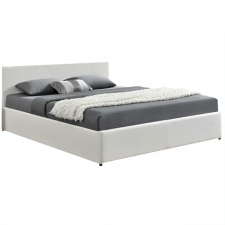  Modern francia ágy RGB LED világítással, fehér, 160x200, JADA NEW ágy és ágykellék