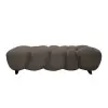  Modern kárpitozott design ülőpad – szoborszerű puff pad, puha textil kárpittal, nappaliba, előszobába, hálóba