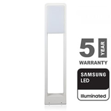  Modern kerti LED állólámpa, fehér (10W/900lm) 80 cm, hideg fehér, Samsung chip kültéri világítás