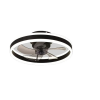  Modern LED mennyezeti ventilátor fény, távirányító, energiahatékony, Fekete, 40 cm -es, Tricolor tompító RC