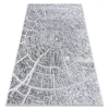  Modern MEFE szőnyeg 6185 Fa Faipari - Structural két szintű gyapjú szürke 80x150 cm