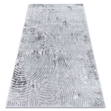 Modern MEFE szőnyeg 8725 Körök ujjlenyomat - szürke 140x190 cm lakástextília