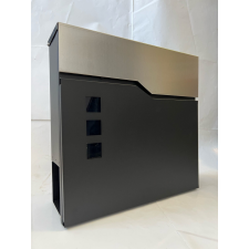  Modern postaláda fekete - inox színben postaláda
