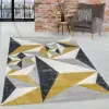  Modern szőnyeg Charlotte 396 (Mustar-Gray) 160x230cm Sárga-Szürke