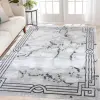  Modern szőnyeg Cleopatra 8563 (White-Grey) 60x220cm Szürke