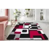  Modern Szőnyeg Margaret 196 (Black-Red) 200x280cm Fekete-Piros