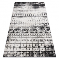 Modern szőnyeg MUNDO E0592 etnikai szabadtéri bézs / fekete 160x220 cm lakástextília