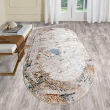  Modern szőnyeg Mykonos 6979 (Beige-Cream) Ovális 60x80cm Bézs-Zöld-Arany lakástextília