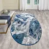  Modern szőnyeg Mykonos 7474 (Navy) Ovális 160x230cm Kék