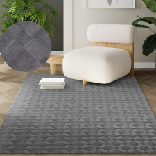 Modern szőnyeg Rio 3D Join (Antracit) 80x150cm Sötét Szürke lakástextília