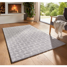 Modern szőnyeg Rio 3D Join (Grey) 120x170cm Szürke lakástextília