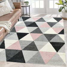  Modern szőnyeg Rombusz 852 (Pink) 80x150cm Púder-Szürke lakástextília