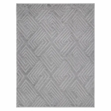  Modern világosszürke geometrikus szőnyeg 66x110 cm DELUX-7-66X110 lakástextília