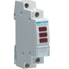  Moduláris jelzőlámpa, 3db piros leddel, 230V AC (Hager SVN127) villanyszerelés