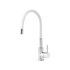 Mofém Infinite egykaros álló mosogató csaptelep flexibilis kifolyóval fehér (2591S280W) csaptelep