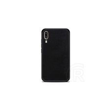 MOFI Bright Shield Huawei P20 tok (szilikon keret, textil hátlap, fekete) tok és táska