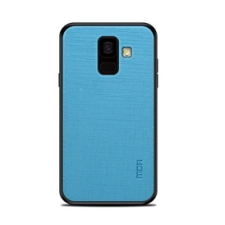 MOFI BRIGHT SHIELD műanyag telefonvédő (szilikon keret, textil hátlap) KÉK | GP-77715 tok és táska