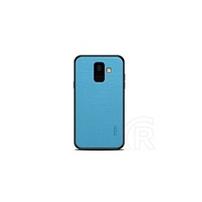 MOFI Bright Shield Samsung Galaxy A6 (2018) tok (szilikon keret, textil hátlap, kék) tok és táska