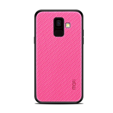 MOFI HONOR műanyag telefonvédő (szilikon keret, bőr hatású hátlap, fonott minta) MAGENTA [Samsung Galaxy A6 (2018) SM-A600F] (5996457780778) tok és táska