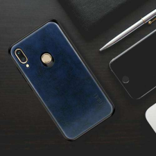 MOFI HUAWEI nova 3i, P Smart+, MOFI mobiltok, bőr hátlap, SÖTÉTKÉK tok és táska