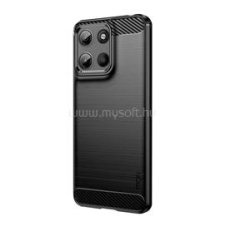 MOFI szilikon telefonvédő (ütésállóság, légpárnás sarok, szálcsiszolt, karbon minta) FEKETE (GP-166209) tok és táska