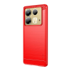 MOFI szilikon telefonvédő (ütésállóság, légpárnás sarok, szálcsiszolt, karbon minta) PIROS Infinix Note 40 4G (X6853) (GP-159338) (GP-159338)