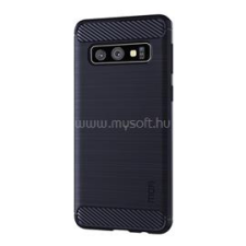MOFI szilikon telefonvédő (ütésállóság, légpárnás sarok, szálcsiszolt, karbon minta) SÖTÉTKÉK (GP-85026) tok és táska