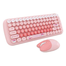 MOFII Candy New angol vezeték nélküli billentyűzet + egér pink (6950125752190) (Candy New SMK632M3AG) billentyűzet