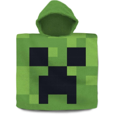 Mojang Minecraft plüss-frotír poncsó törölköző 60x120 cm babatörülköző, kifogó