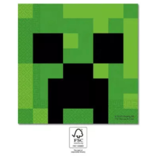 Mojang Minecraft szalvéta 20 DARABOS, 33x33 cm FSC party kellék