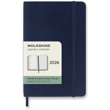 Moleskine 2026 S týdenní, měkké desky, modrý naptár, kalendárium