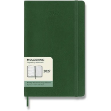 Moleskine 2027 L heti beosztású, puha borítós, zöld idegen nyelvű könyv