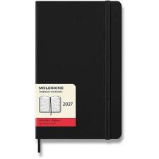 Moleskine 2027 L napi beosztású, kemény borítós, fekete idegen nyelvű könyv