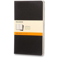 Moleskine Cahier L, fekete - 3 darabos kiszerelésben füzet