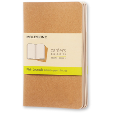 Moleskine Jegyzetfüzet Cahier 3 Darab Qp413 Barna P Sima (MS-704949) füzet