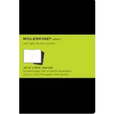  Moleskine Plain Cahier - Black Cover (3 Set) – Moleskine idegen nyelvű könyv