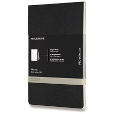 Moleskine Professional L, vonalas, fekete füzet