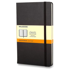 Moleskine S, keményfedeles, vonalas, fekete füzet
